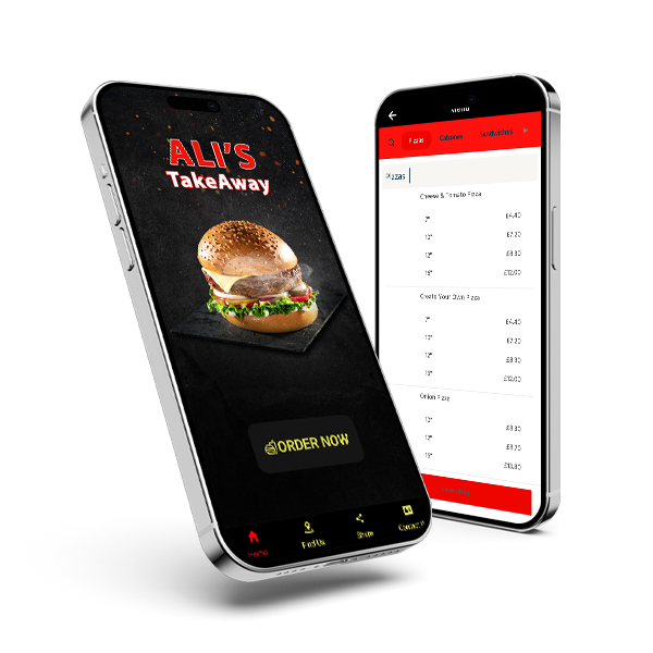 Alis Takeaway Edinburgh app mockup